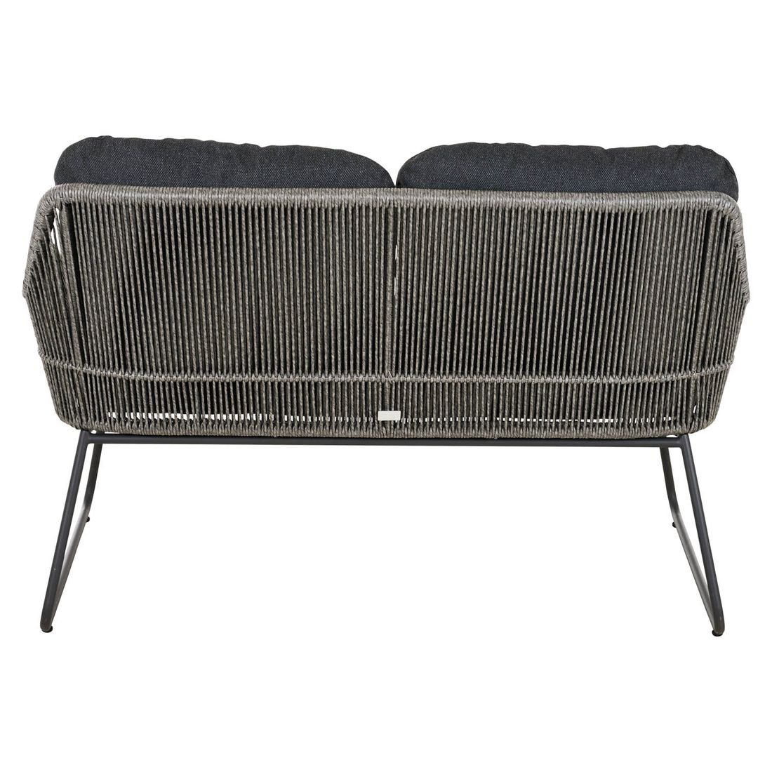 Siena Garden Kansas Diningsofa Aluminium/Geflecht