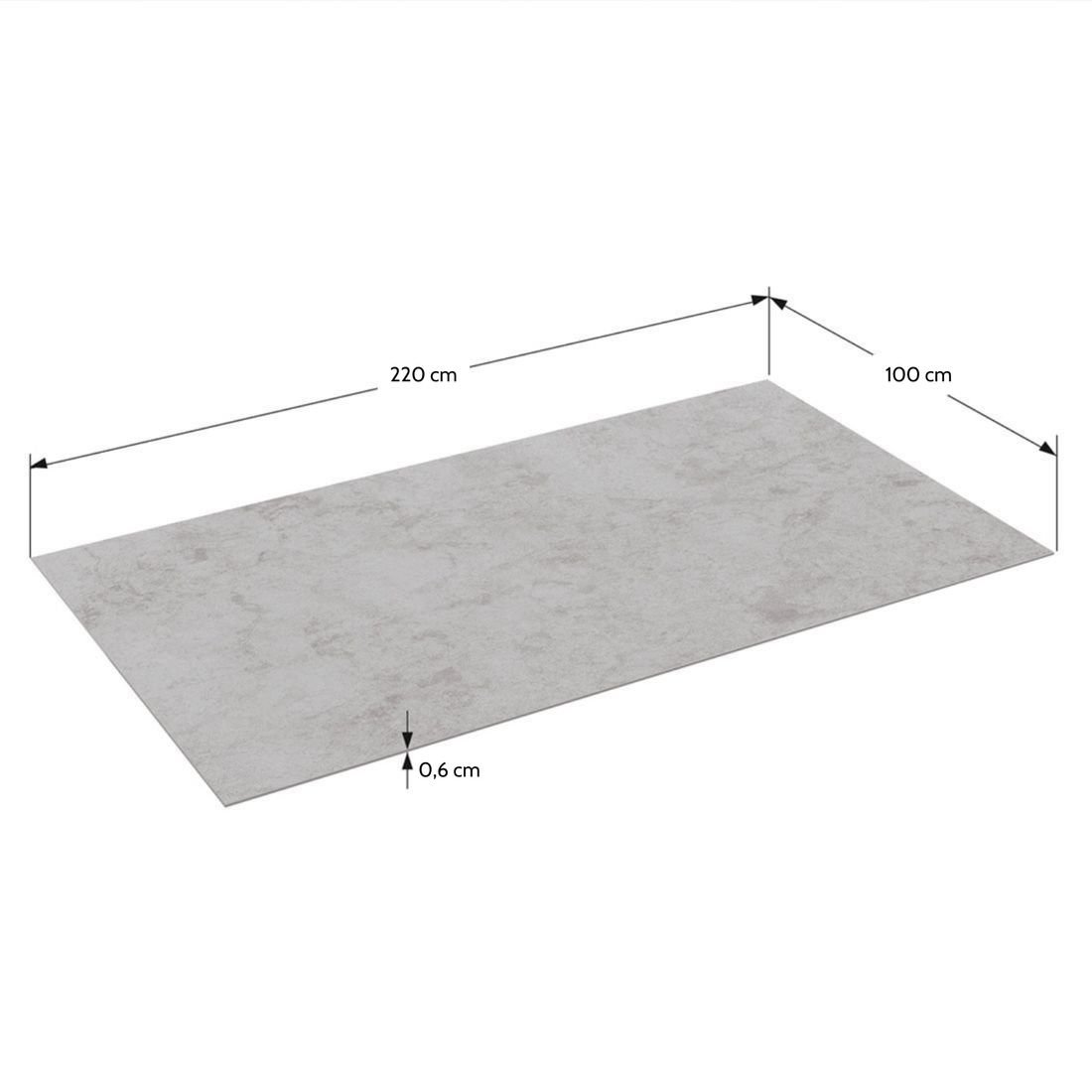 OUTLIV. Gartentisch-Platte 220x100cm Glaskeramik