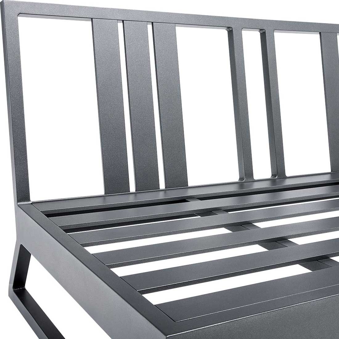 Kettler Ocean Skid Platform Loungebank Aluminium/Agora