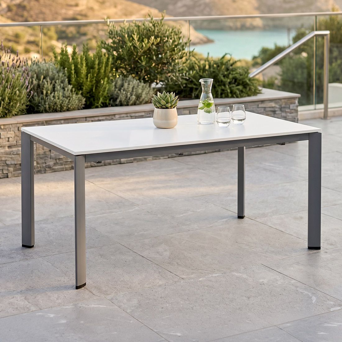 Kettler Edge Gartentisch 160x95cm Aluminium/Kettalux-Plus