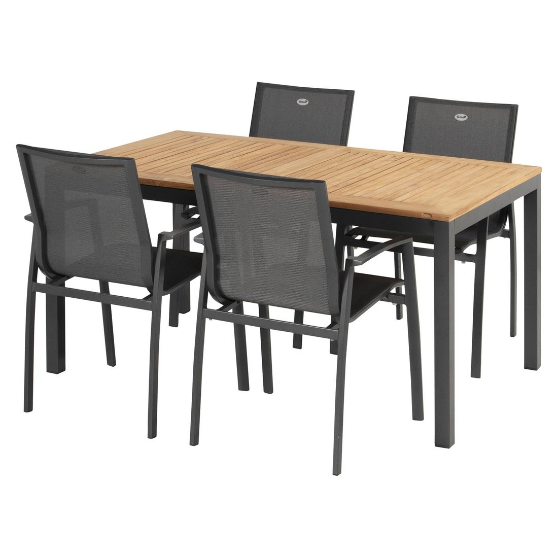 Hartman South Wales Ausziehtisch 150/210x90cm Aluminium/Teak