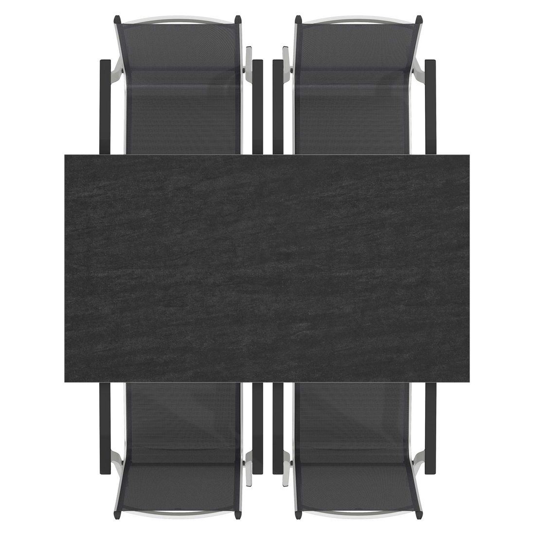 Kettler Basic Plus Gartenmöbel-Set M (4 Plätze) Tisch 160x90cm