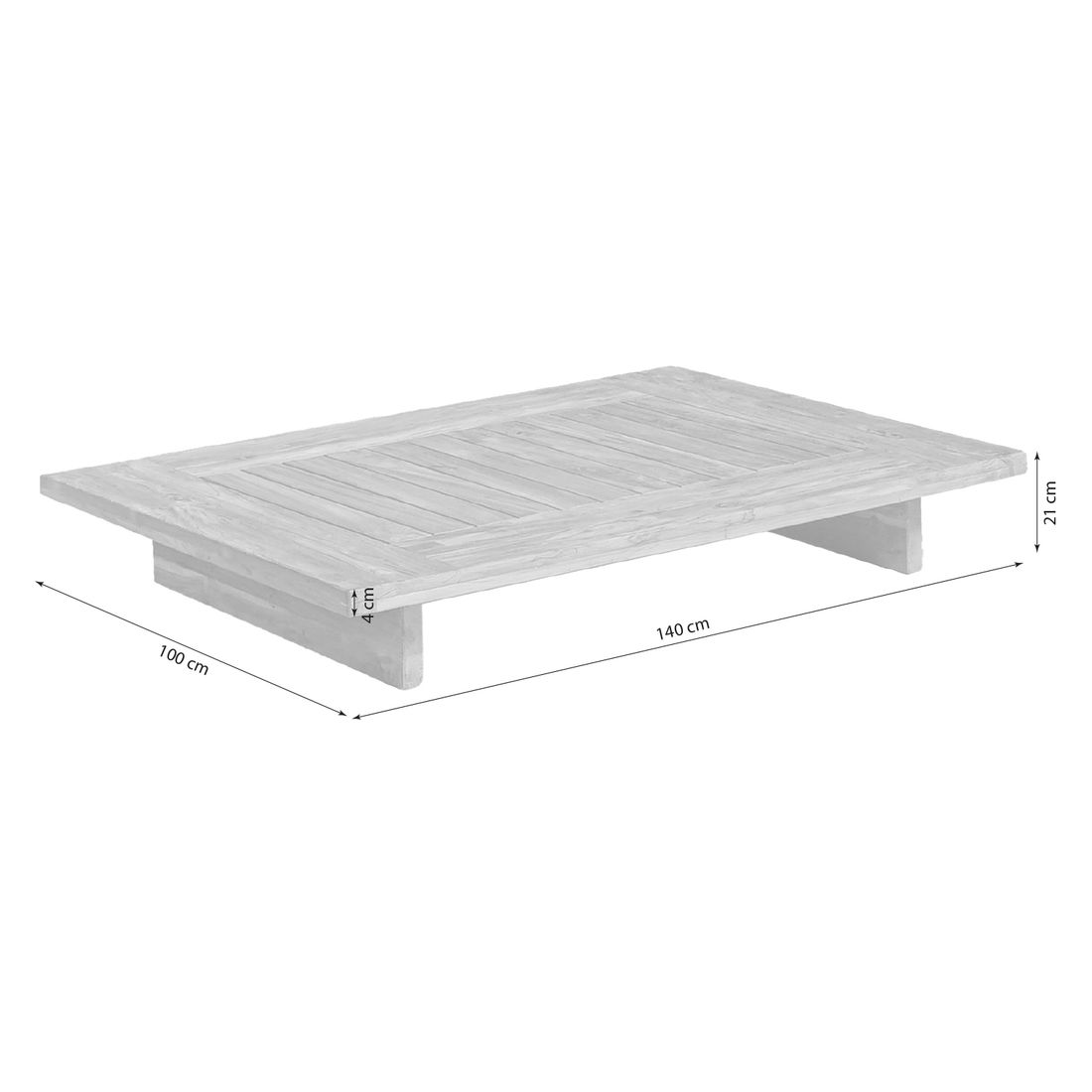 OUTLIV. Brite Loungetisch 140x100cm
