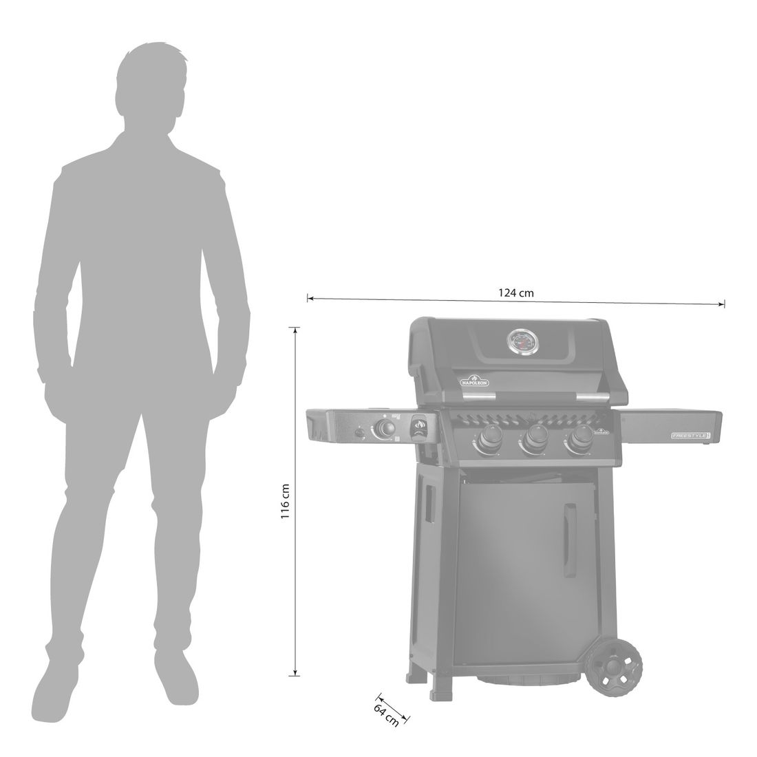 Napoleon Freestyle PRO 365 Gasgrill FP365DSIBPK