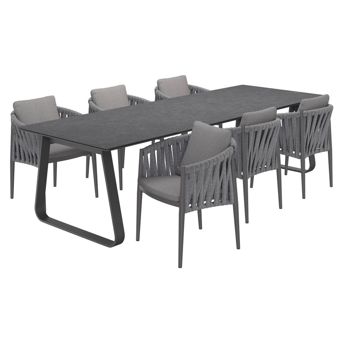 OUTLIV. Lena Gartenmöbel-Set L (6 Plätze) Tisch 280x100cm
