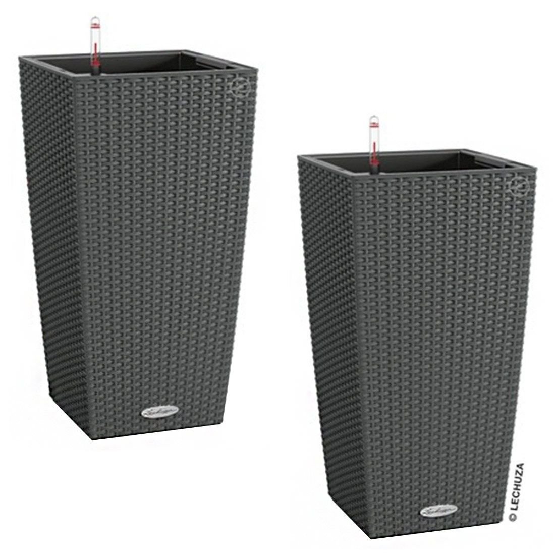 Lechuza Cubico Pflanztopfset 2-teilig 30x30x56cm Kunststoff