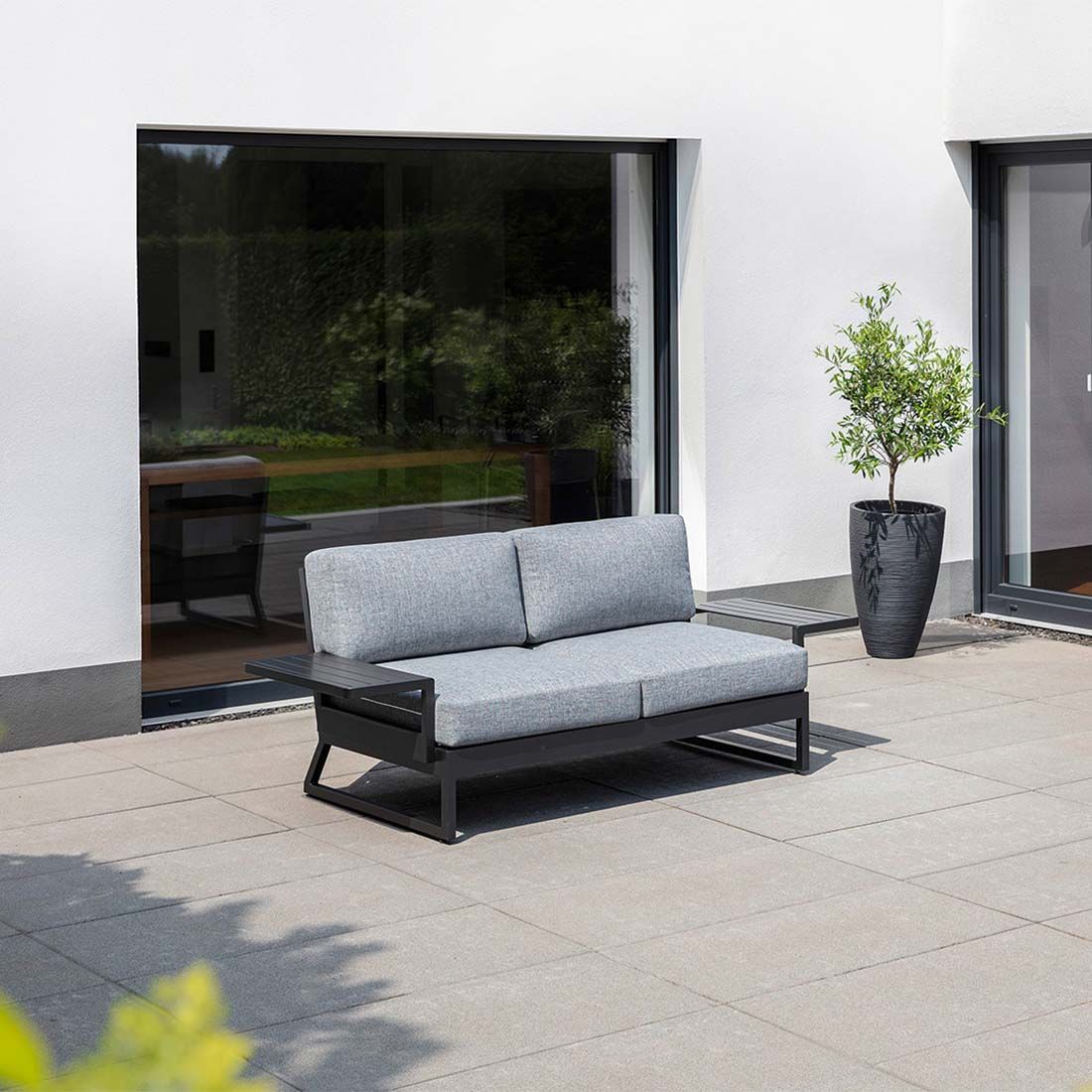 Kettler Ocean Skid Platform Gartenloungesofa Aluminium/Olefin