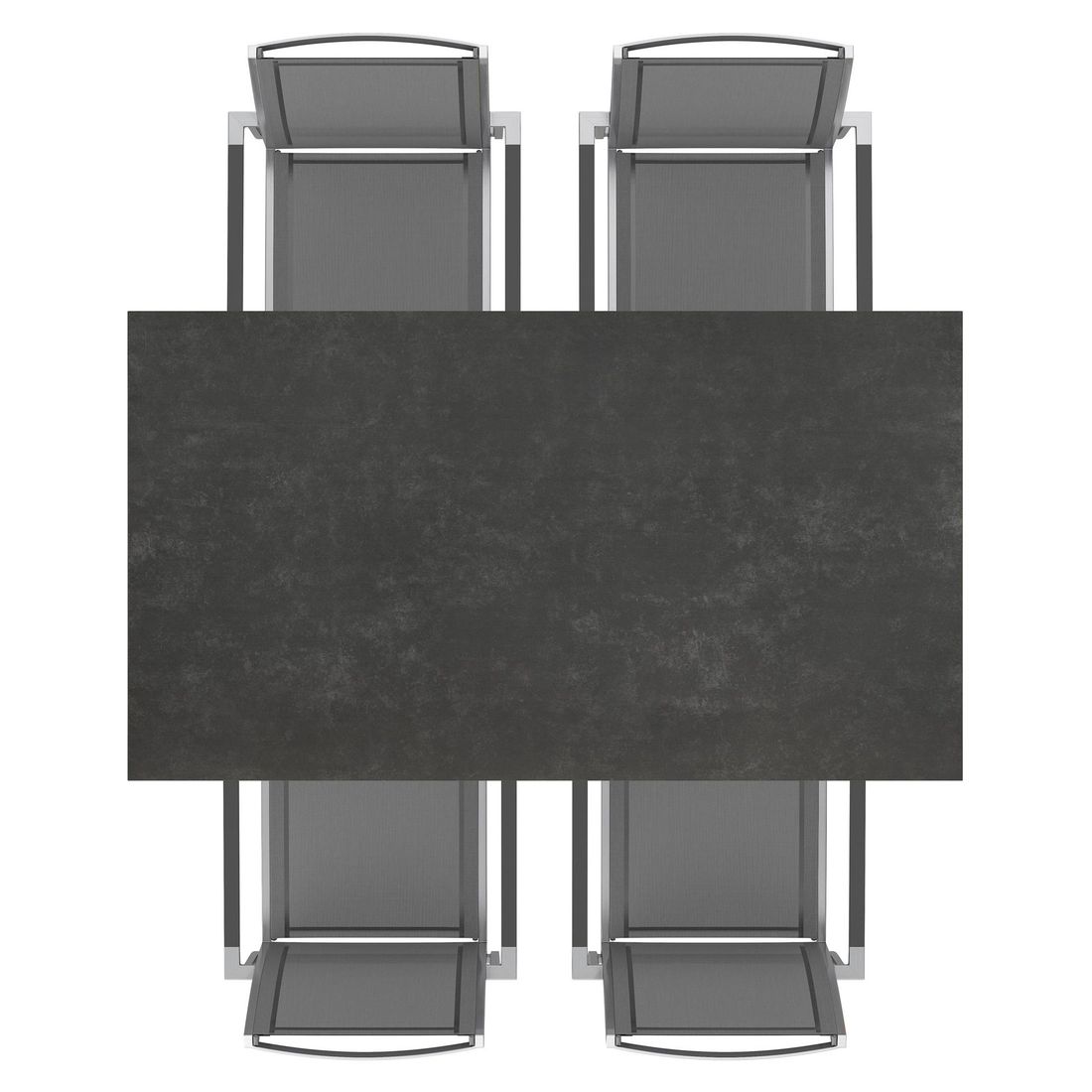 OUTLIV. Oviedo Gartenmöbel-Set M (4 Plätze) Tisch 160x90cm