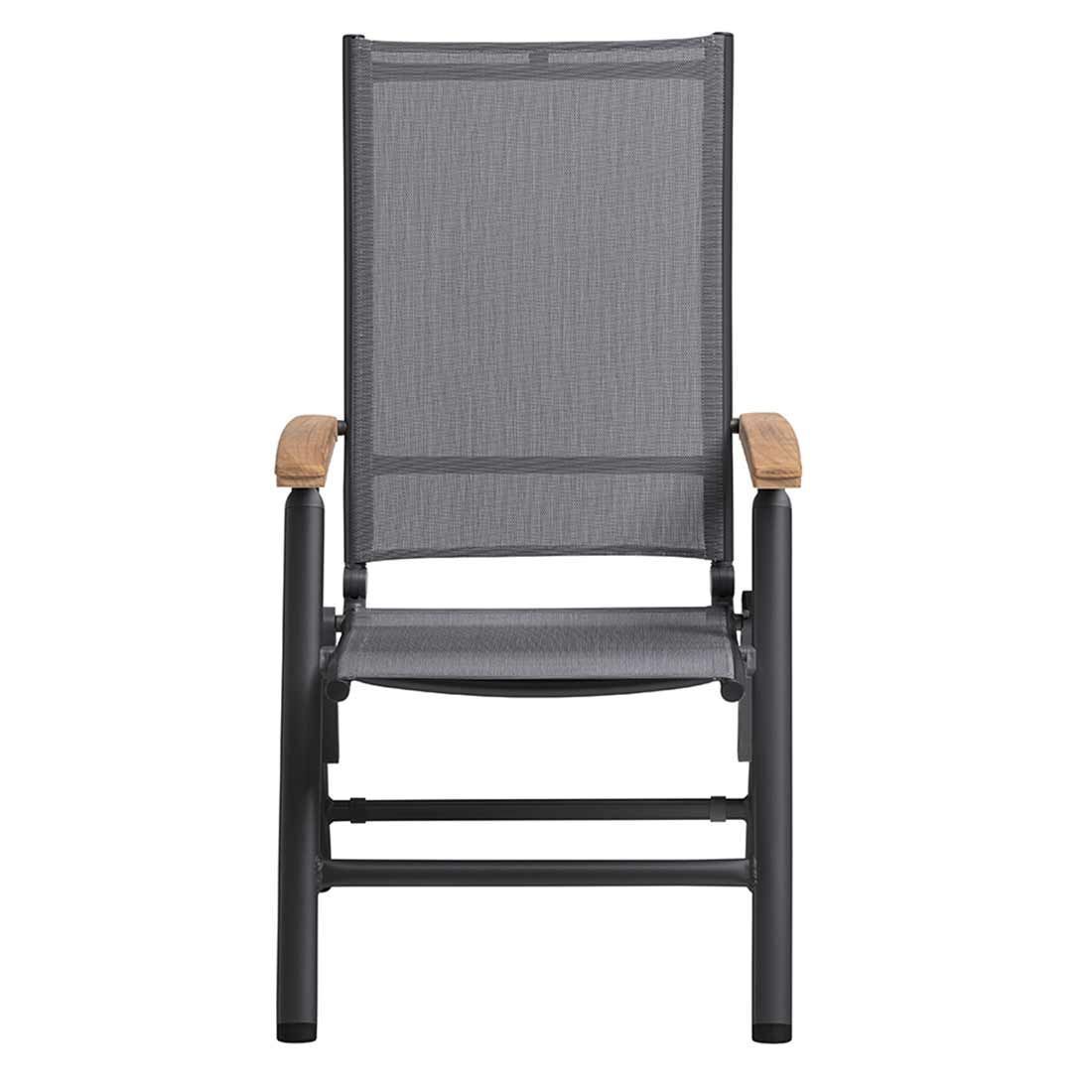 Kettler Cirrus Gartenmöbel-Set M verstellbar (4 Plätze) mit OUTLIV. Tisch 150/210x90cm