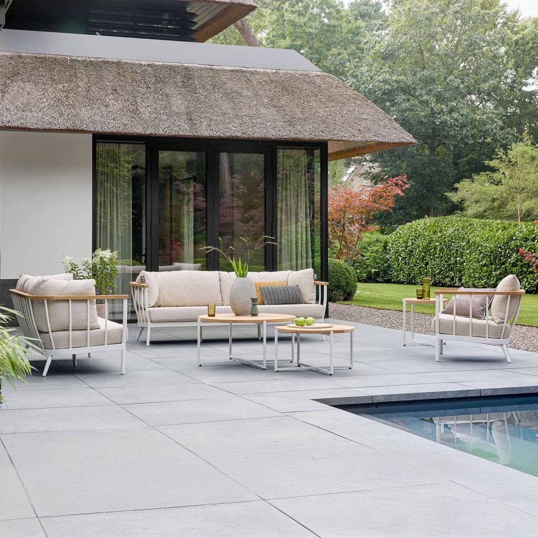 Apple Bee Condor Loungeset inkl. Loungetische Aluminium/Bee Wett