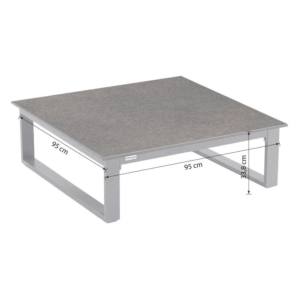 Kettler Tribe Ecklounge inkl. Loungetisch Aluminium/Polyester