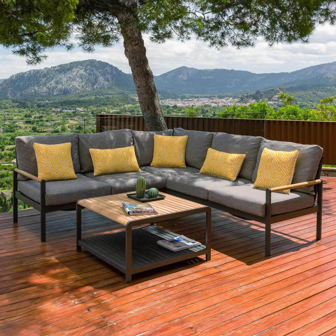 LifestyleGarden Amber Ecklounge Aluminium/Olefin
