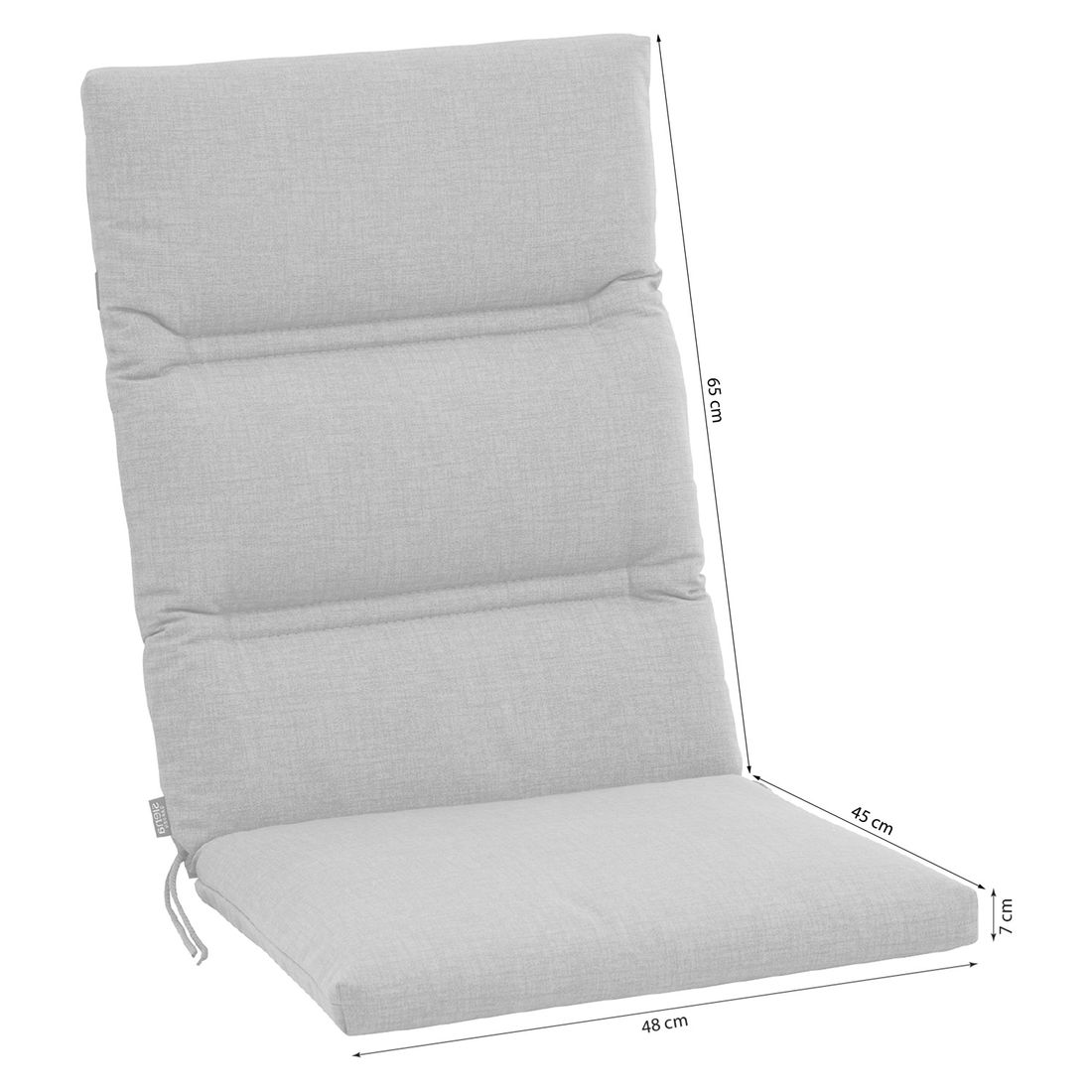 Siena Garden Comfort Gartenstuhlauflage Mittellehner 48x110cm Mischgewebe