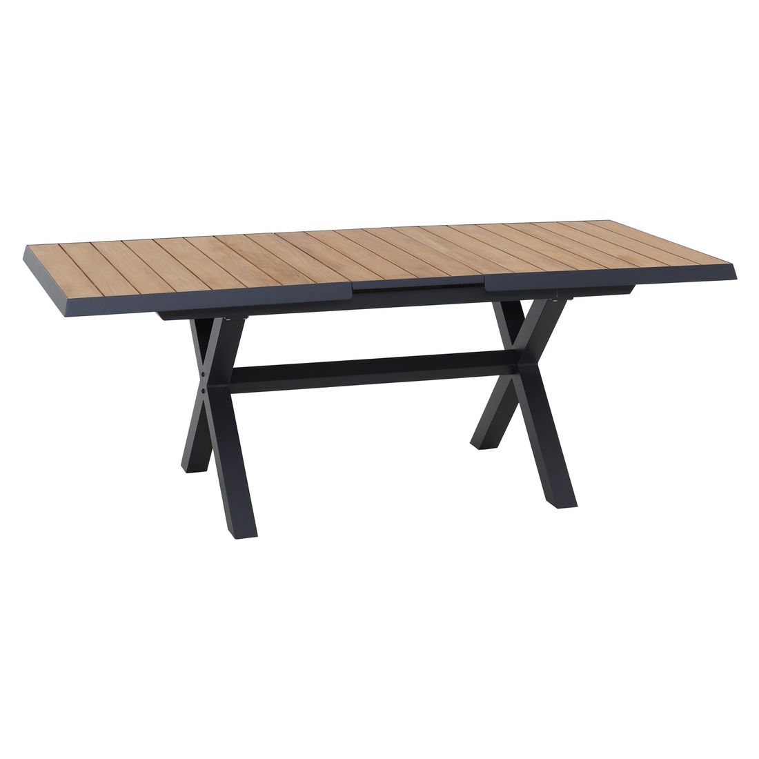 Siena Garden Leeds Gartenmöbel-Set M (4 Plätze) Tisch 160/200x90cm
