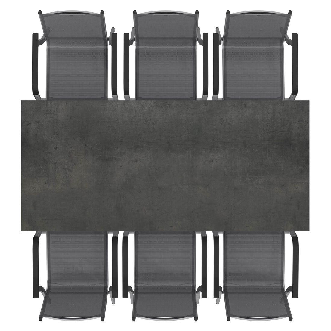 Kettler Basic Plus Gartenmöbel-Set L (6 Plätze) mit OUTLIV. Tisch 220x100cm