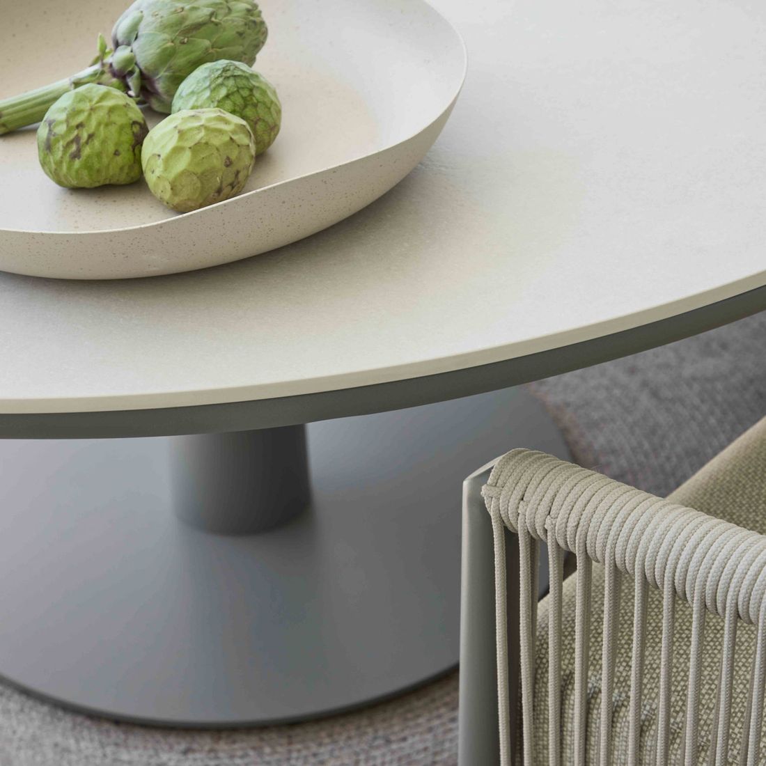 Apple Bee Bora Bora Gartenmöbel-Set Low Dining L (6 Plätze) Tisch Ø160cm