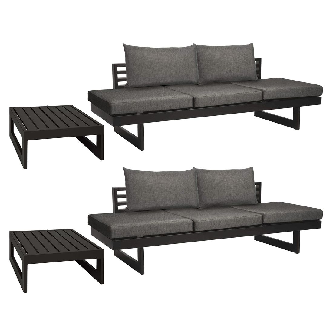 Stern New Holly Loungeset Aluminium/Kunstfaser