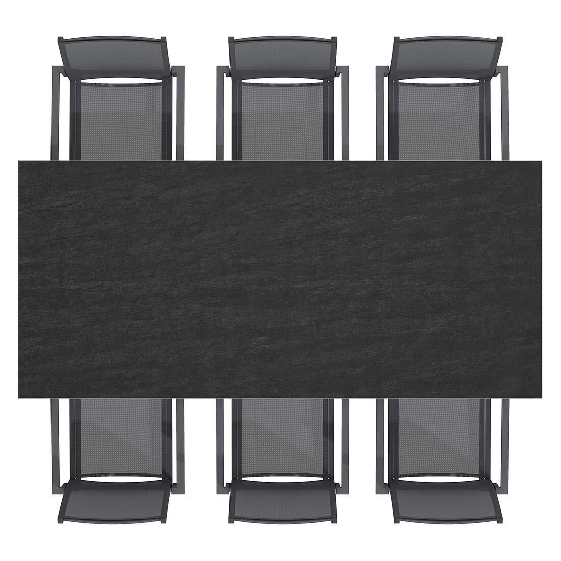 OUTLIV. Kobe Gartenmöbel-Set L (6 Plätze) Tisch 220x100cm