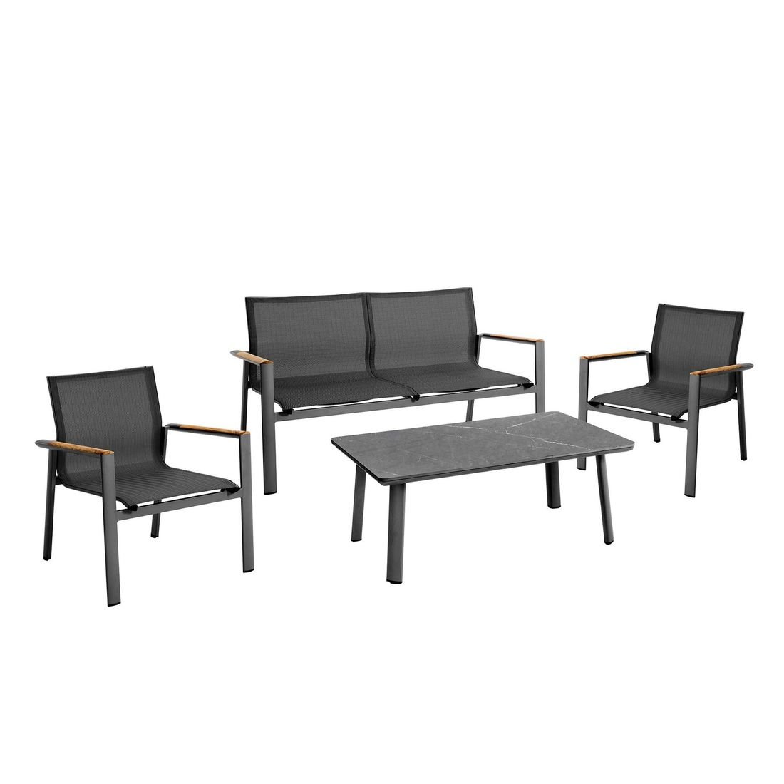 Sungörl Palermo Loungeset Aluminium/Textilene