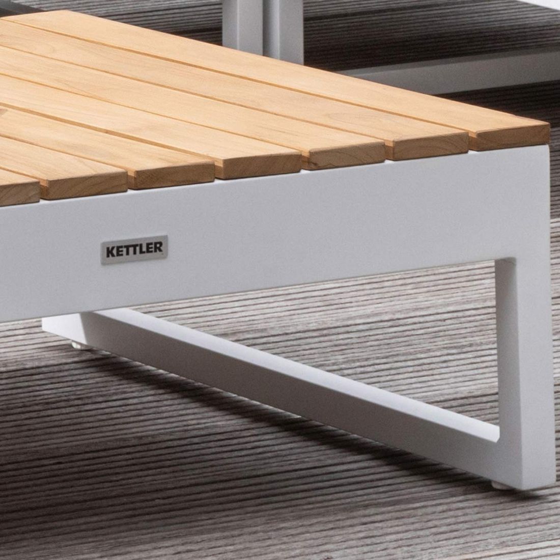 Kettler Ocean Skid Platform Ecklounge Aluminium/Sunbrella
