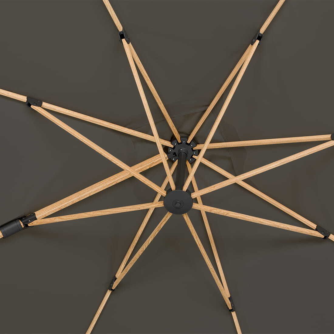 Schneider Rhodos Twist-Woody Ampelschirm 300x300cm