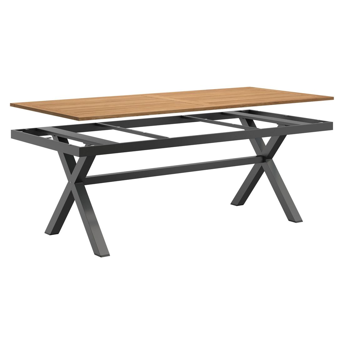 OUTLIV. Gartentisch 220x100cm Aluminium/Teak