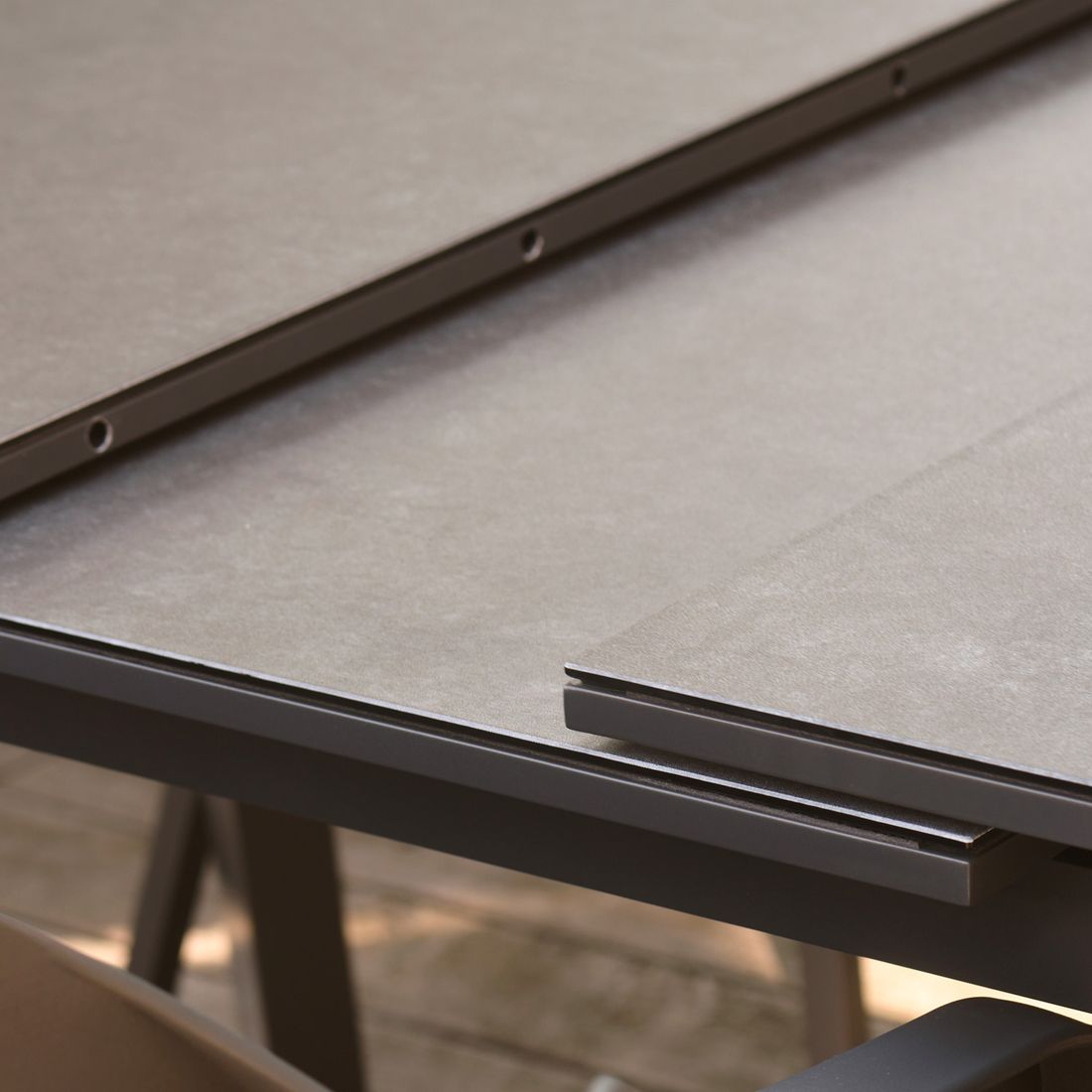 Hartman Trinity Ausziehtisch 200/260x100cm Aluminium/Glaskeramik