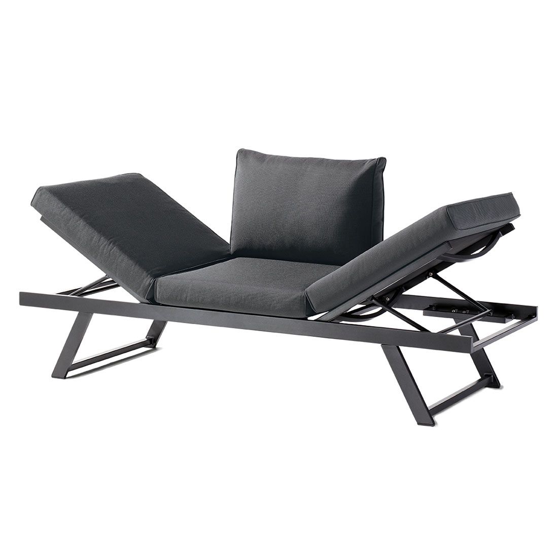 Sieger Auckland Diningsofa Aluminium/Sunproof