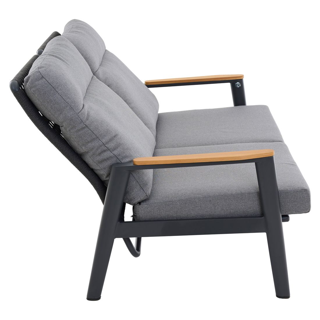 Siena Garden Cortina Gartenloungesofa Aluminium/Rope/Kunstfaser