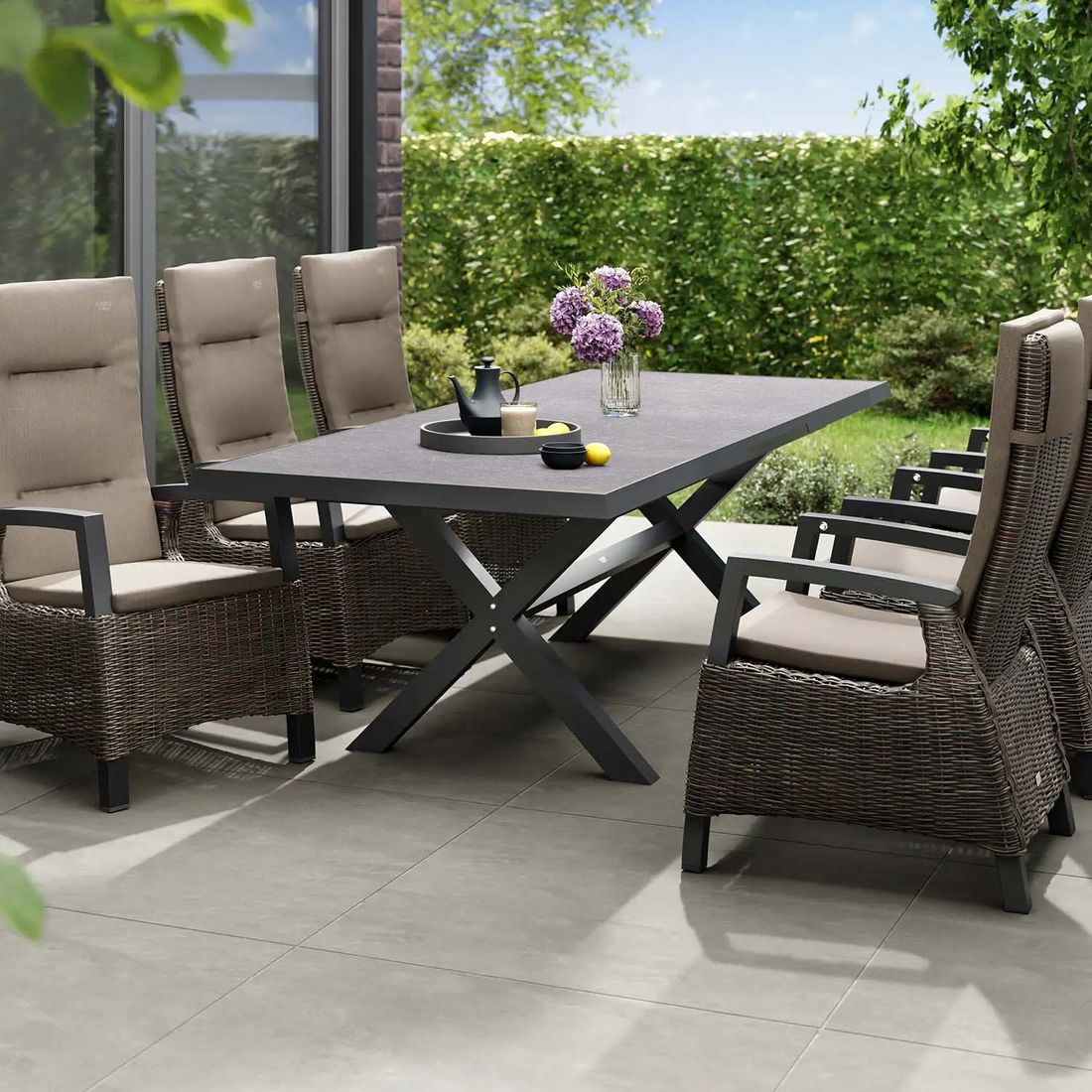 Siena Garden Sincro Ausziehtisch Aluminium/HPL