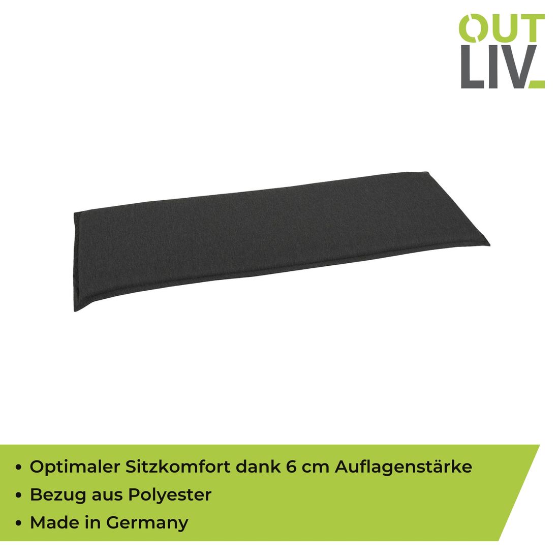 OUTLIV. 2-Sitzer Bankauflage 115x48x6cm