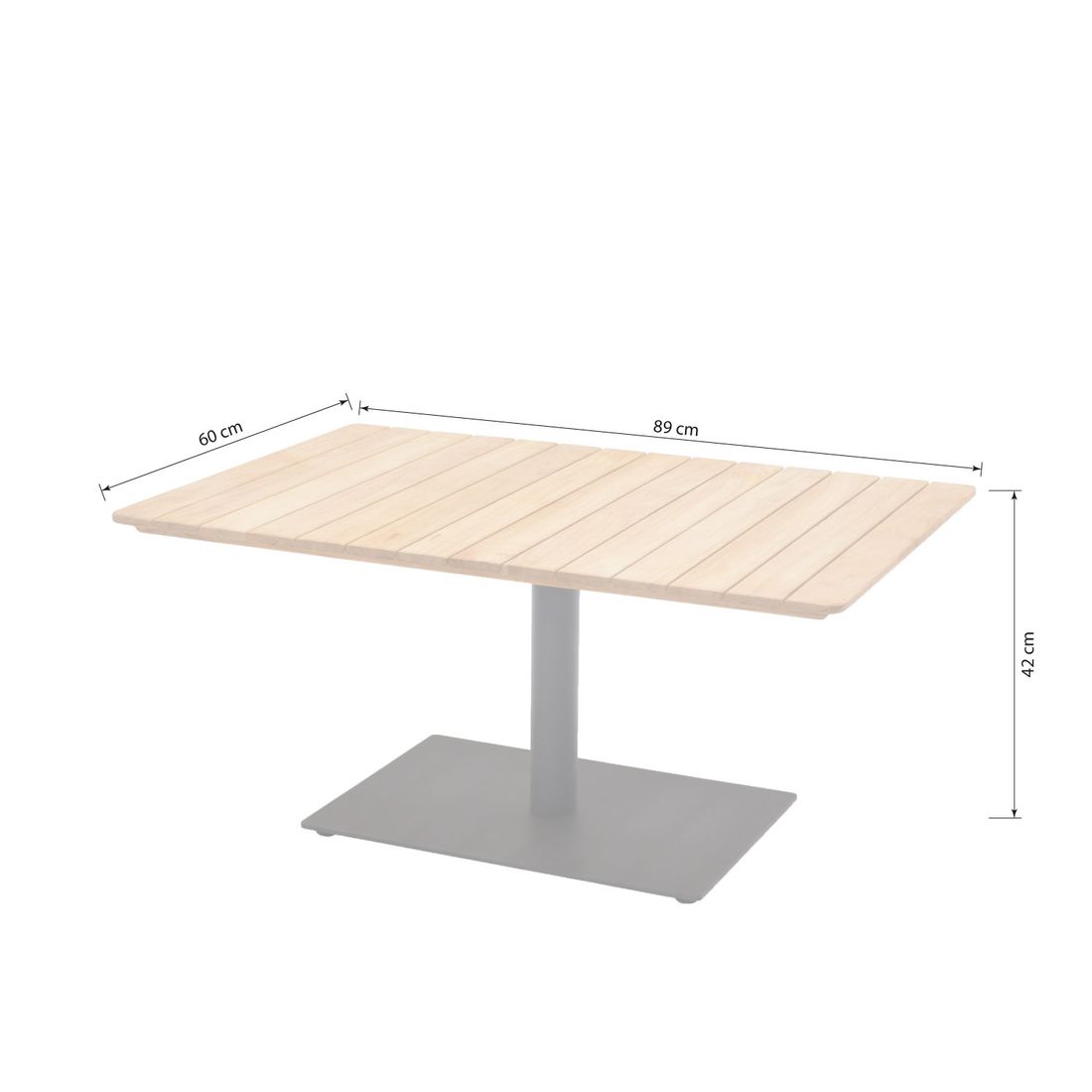 LifestyleGarden Pearl Ecklounge Aluminium/Teak/Olefin