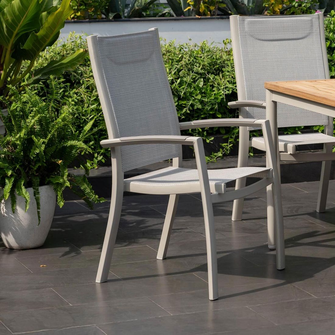 LifestyleGarden Panama Stapelsessel Aluminium/Textilene