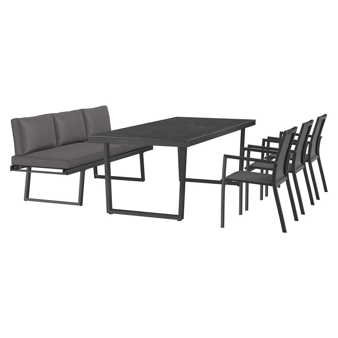 OUTLIV. Lucca Gartenmöbel-Set L (6 Plätze) Tisch 220x100cm