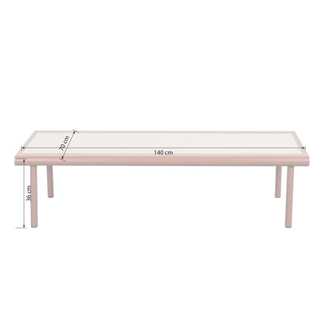OUTLIV. Emma Loungeset inkl. Loungetisch Aluminium/Olefin