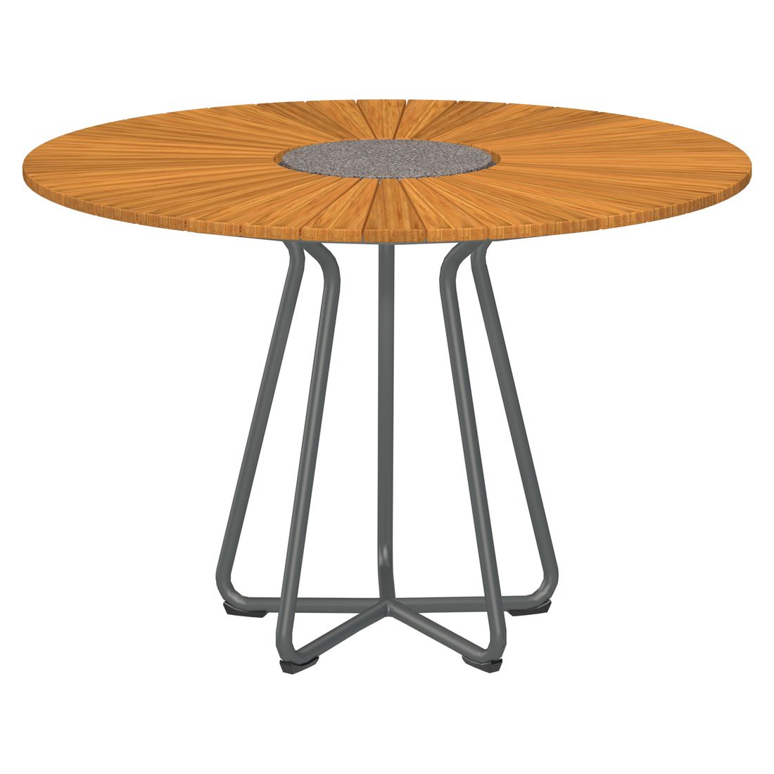 HOUE Circle Gartentisch Aluminium/Bambus