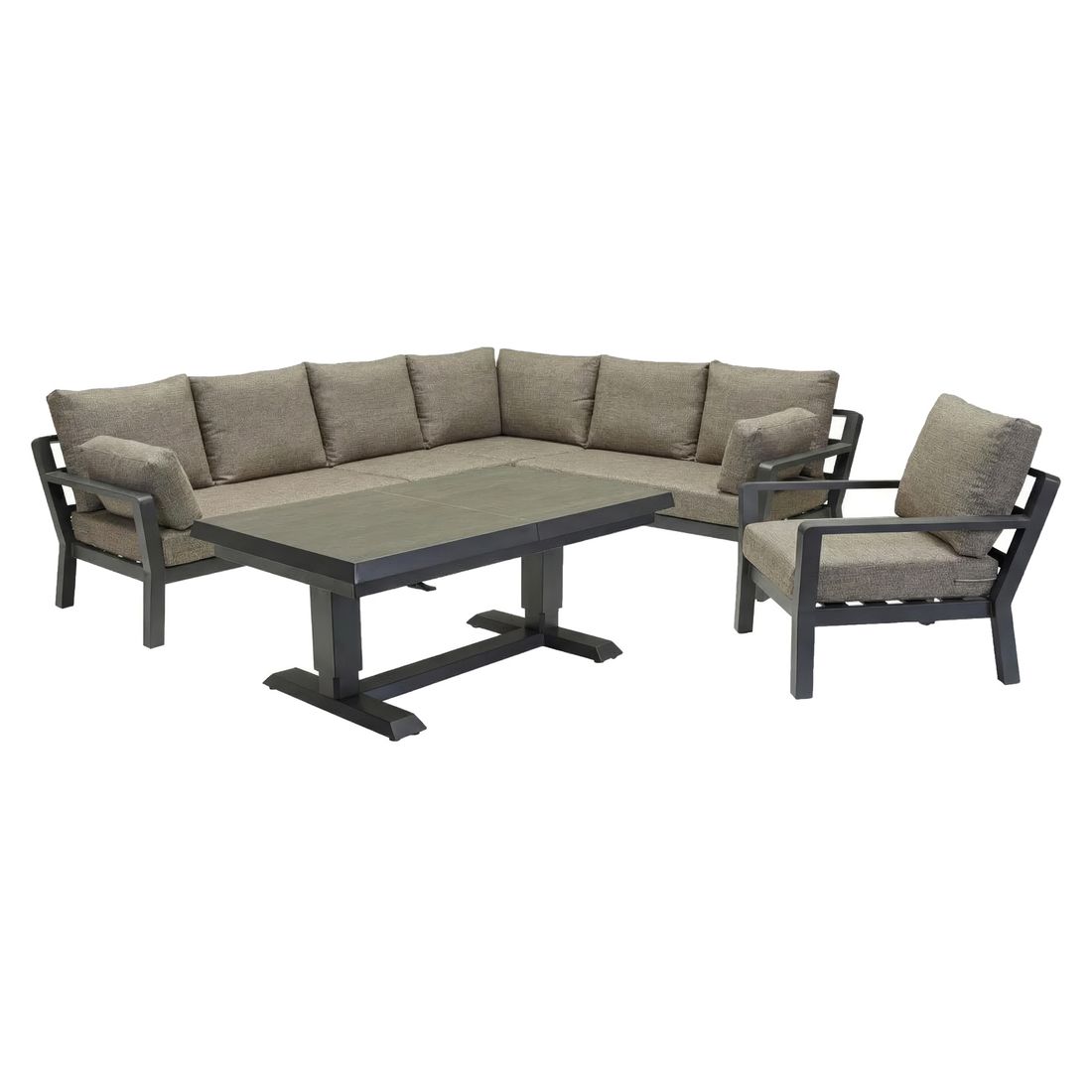 LC Garden Avena Dininglounge Tisch 140/180x80cm Aluminium/Polyester