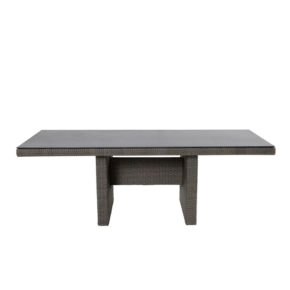 LC Garden Barcelona Gartentisch 200x100cm Geflecht/Glas