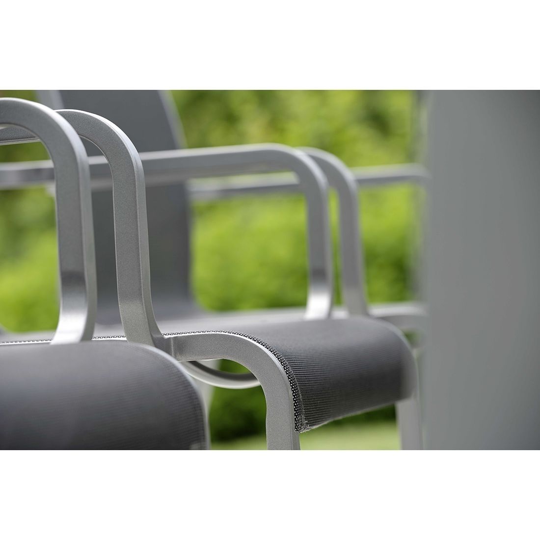 Stern Oskar Stapelsessel Aluminium/Textilene