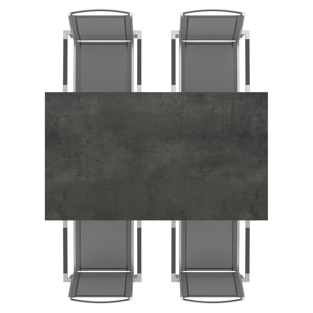 OUTLIV. Oviedo Gartenmöbel-Set M (4 Plätze) Tisch 160/217/267x92cm