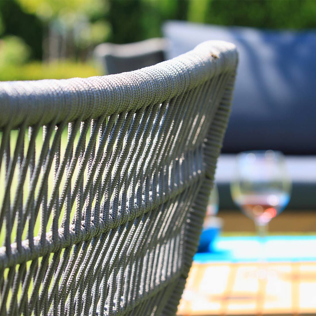 Acamp Alhambra Loungeset inkl. Loungetisch Akazie/Rope