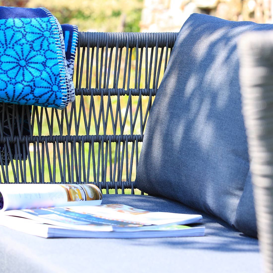 Acamp Alhambra Loungeset inkl. Loungetisch Akazie/Rope