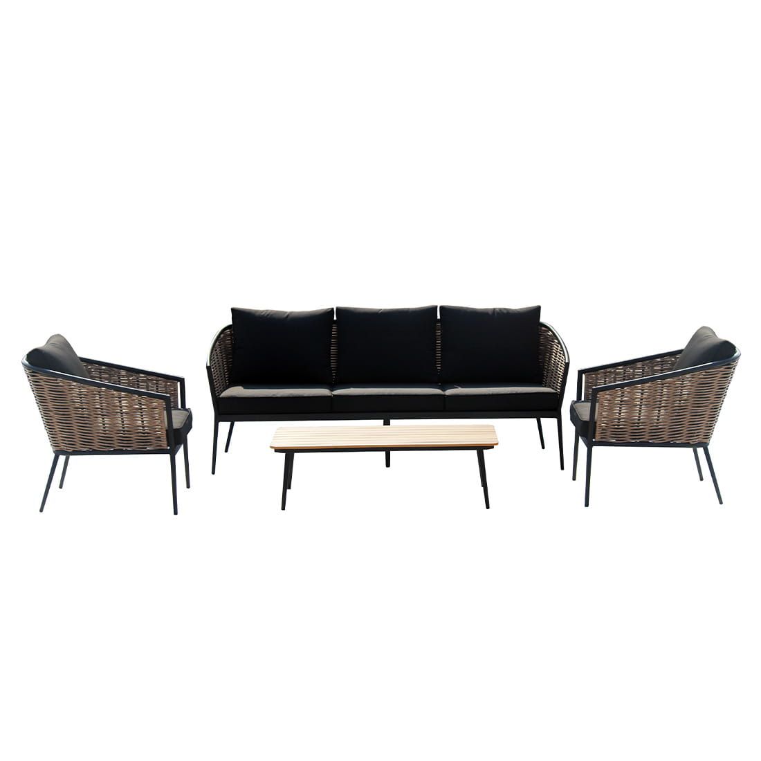 Acamp Ceres Loungeset inkl. Loungetisch Natur