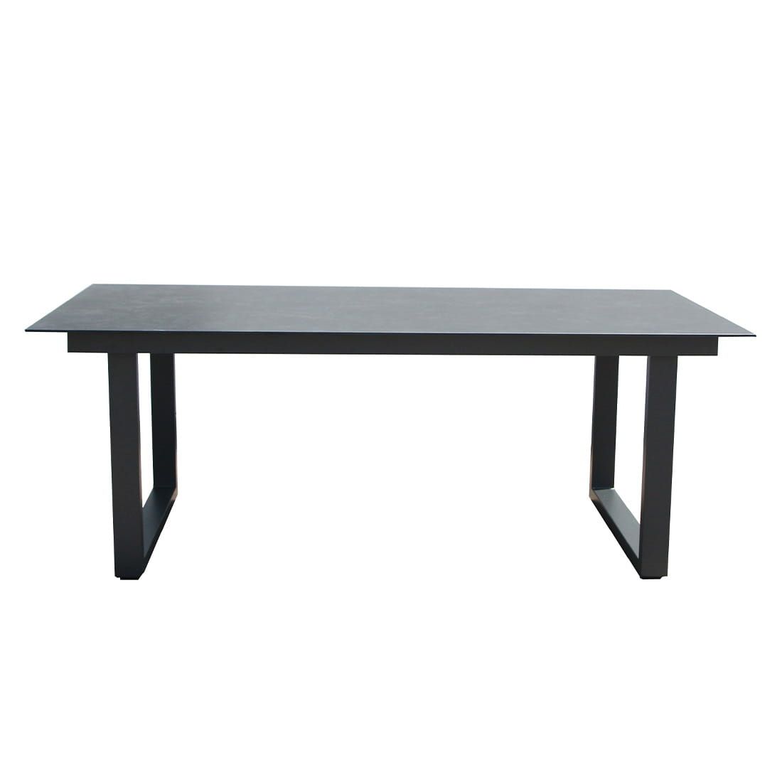 Acamp Hollywood Gartentisch 200x100cm Aluminium/Glas