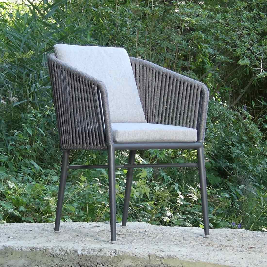 Acamp Manhattan Gartensessel Aluminium/Rope/Polster