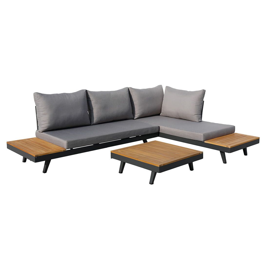 Acamp Naxos Loungeset 3-tlg. mit Tisch 70x70 cm