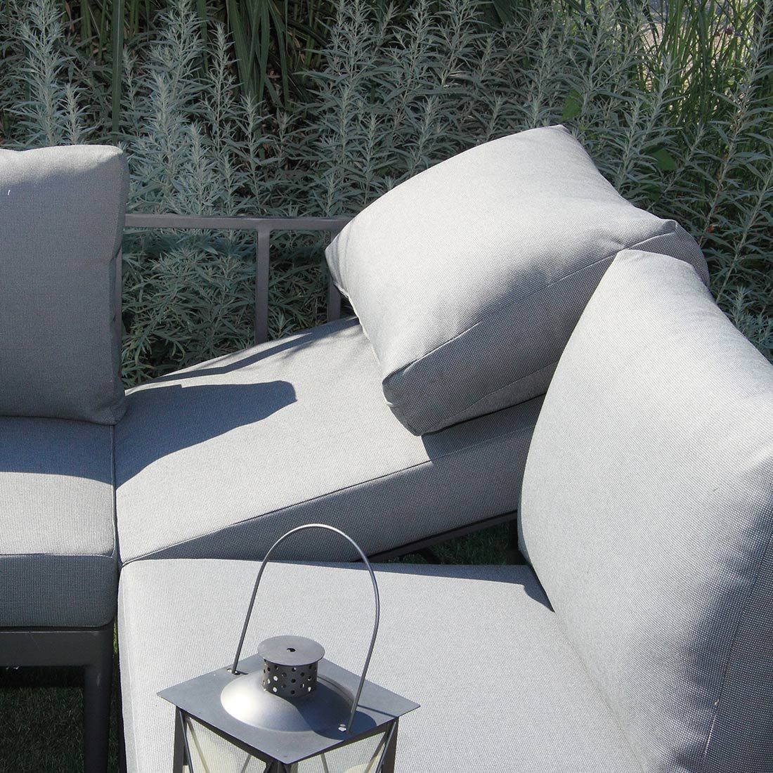Acamp Paros Ecklounge 4-tlg. Aluminium/Akazie/Polster