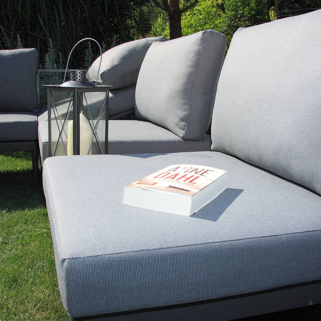 Acamp Paros Ecklounge 4-tlg. Aluminium/Akazie/Polster