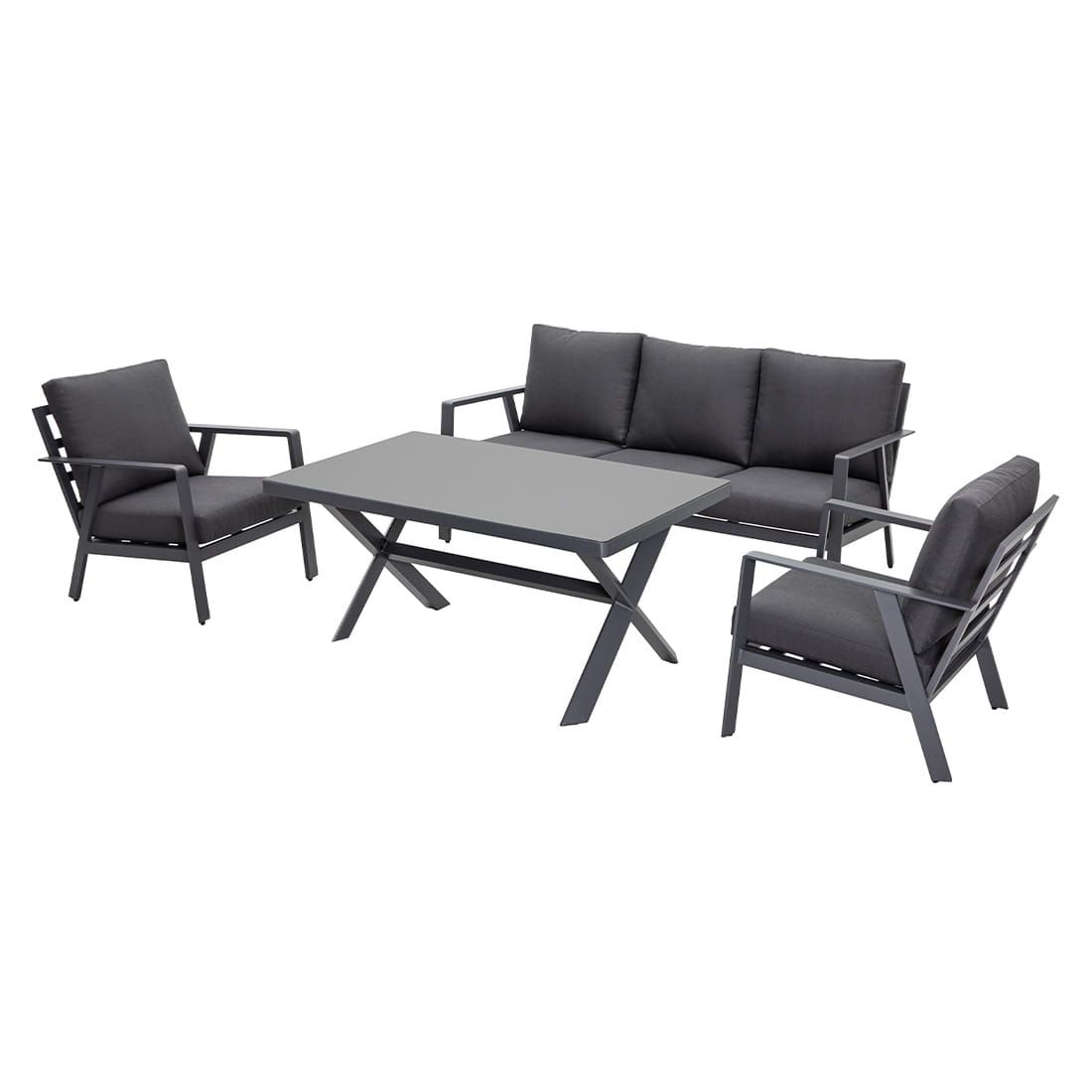 Acamp Thasos Dininglounge Aluminium/Kunstfaser