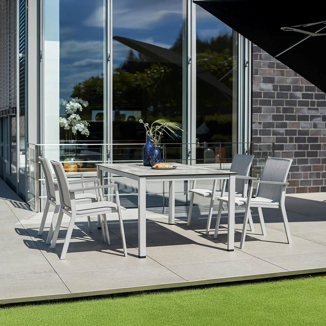 Kettler Rasmus Stapelsessel Aluminium/Outdoorgewebe